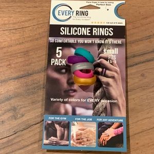 Every Ring 5pk Silicone Rings size Small